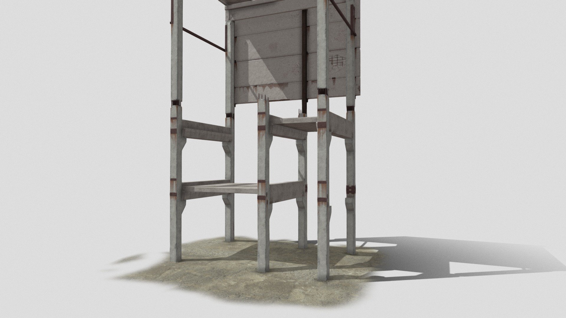 Soviet abandoned building - Download Free 3D model by Fantik ...