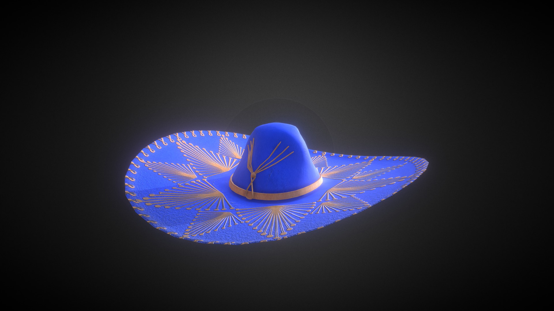 3D model Sombrero - This is a 3D model of the Sombrero. The 3D model is about logo.