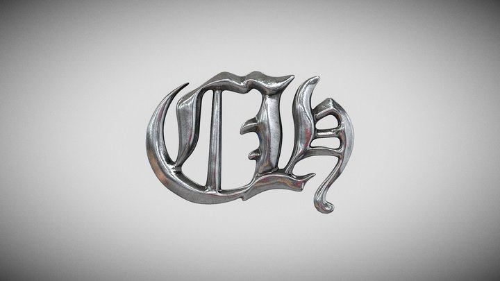 Chrome Hearts Belt Buckle 3D Model
