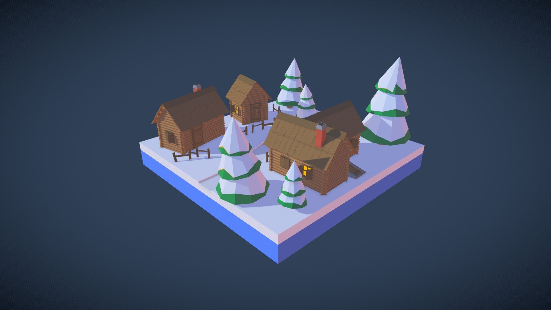 Villagers huts