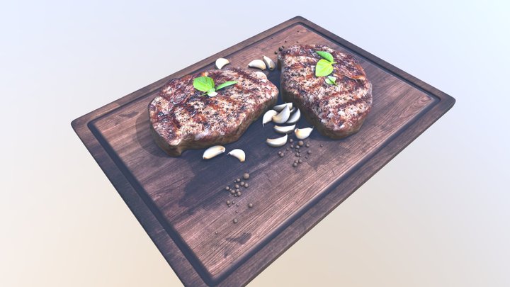 Food_Steak_03_Bake 3D Model