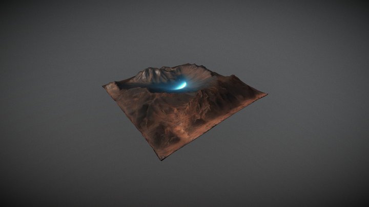 Alien Terrain Landscape Tile [MESHY] – Modello 3D gratuito STL