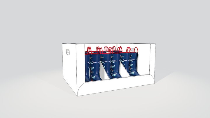 SAM'S KIDS RAIN BOOT PROGRAM_WITH DIVIDERS 3D Model