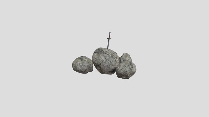 sword in stone 3D Model