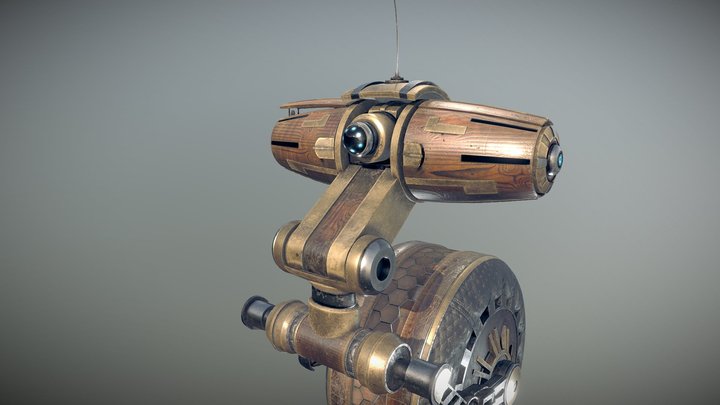 Sketchfab Texturing Challenge: Riding Robot 3D Model