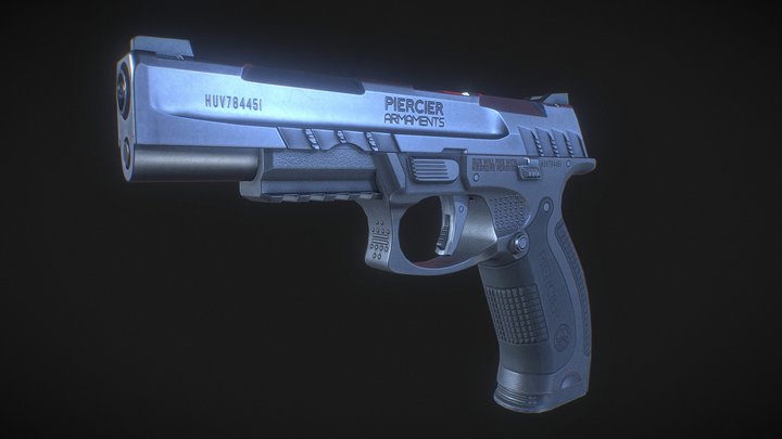 PIERCIER CP820-RX modern pistol 3D Model