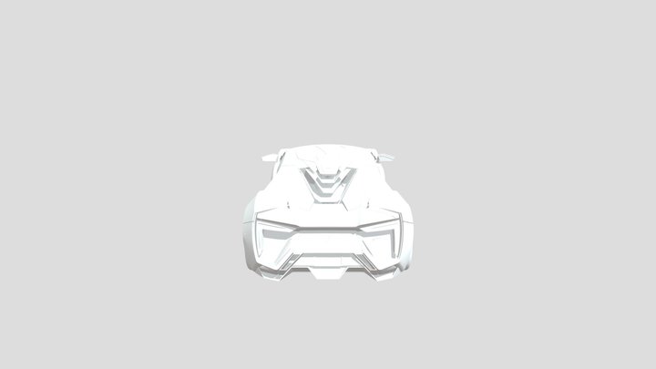 2014 Lykan Hypersport 3D Model