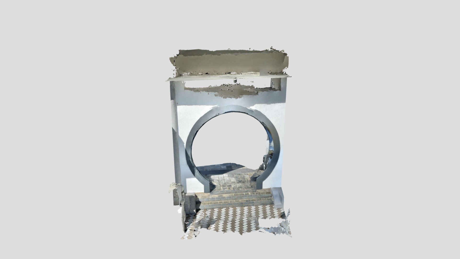 Chinese Circle Shape Door