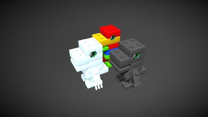 ToyAgumon, Black ToyAgumon, Snow ToyAgumon 3D Model