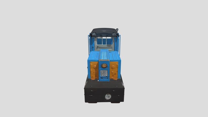 Blue Locomotive 3d Model – Gratis 3D-model STL