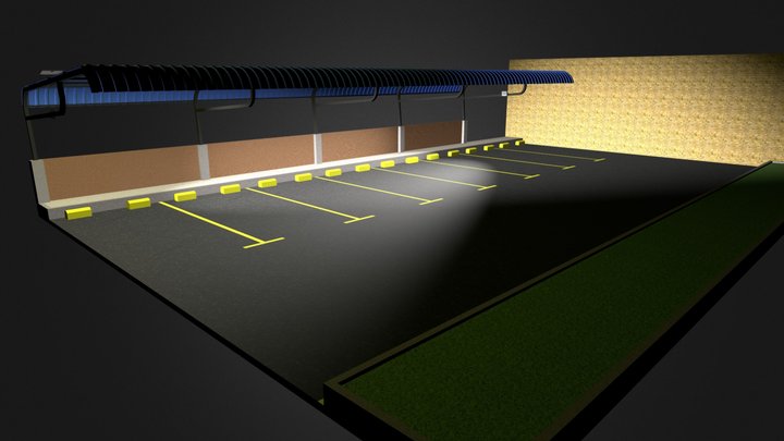 Solar Lamp / Lampara Solar / Solar flood Light 3D Model