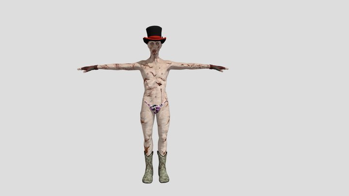 Voodoo Zombie 3D Model