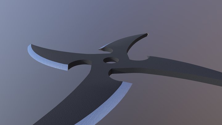 Trowing Star 3D Model