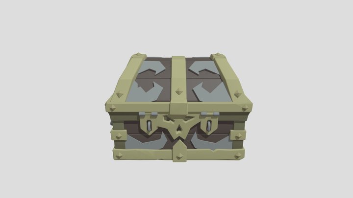 ДЗ Детализация Сундук 3D Model