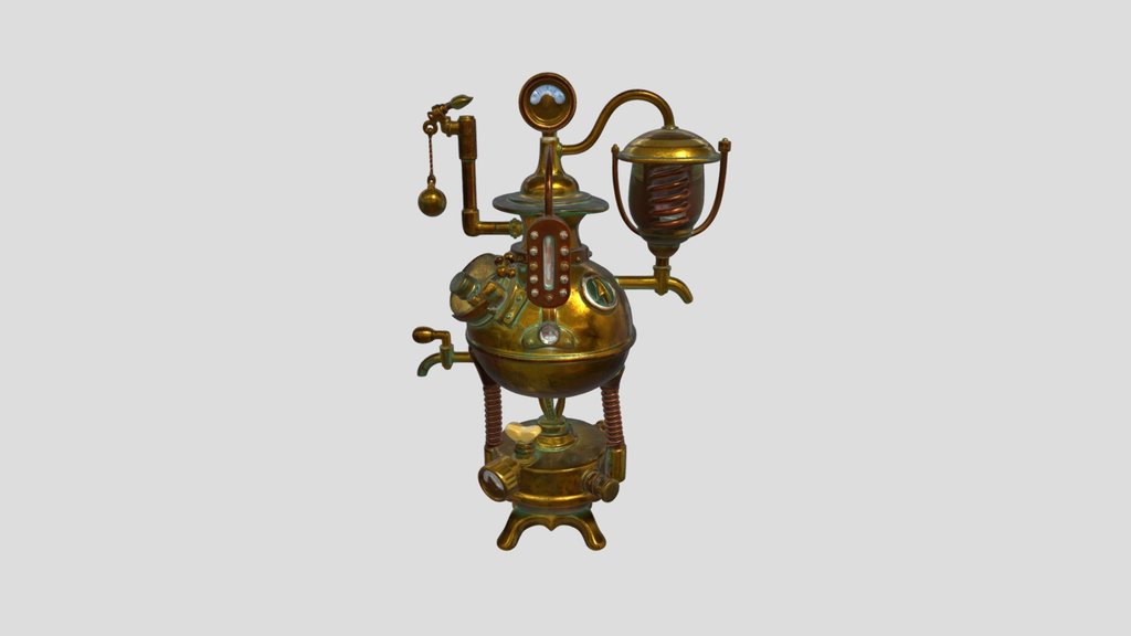 Brass Alchemist Automaton