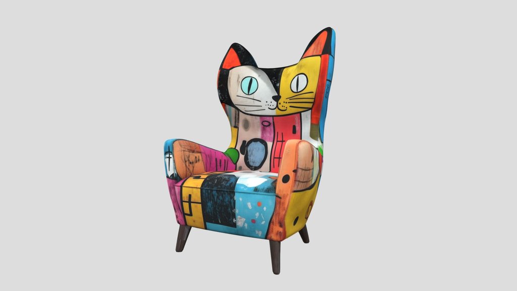 Colorful Cat Chair | SAGG