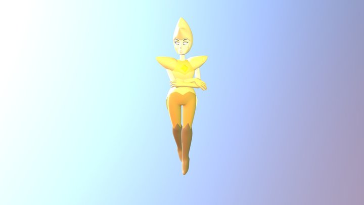 Yellow Diamond 2 3D Model