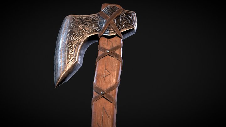 Viking Axe 3D Model