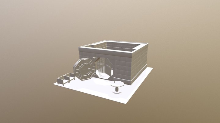Low Polygon Bank Vault 3D Model