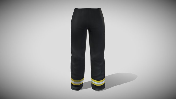 Men's Safety Hazard Work Pants 3D Model