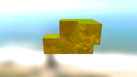 Puzzle Cube Yellow Part AK 3D Model