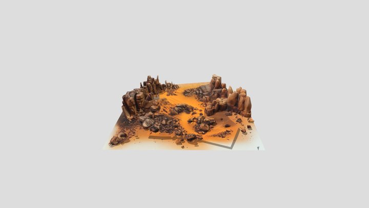 Mountain With Ground 3D Model Free – Gratis 3D-model STL