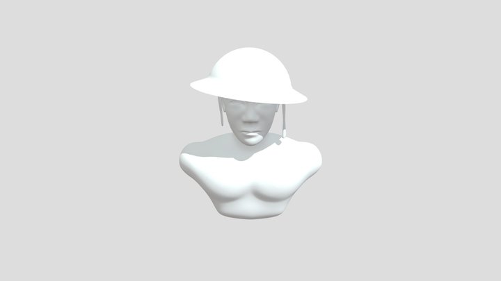 Anzac Bust 3D Model