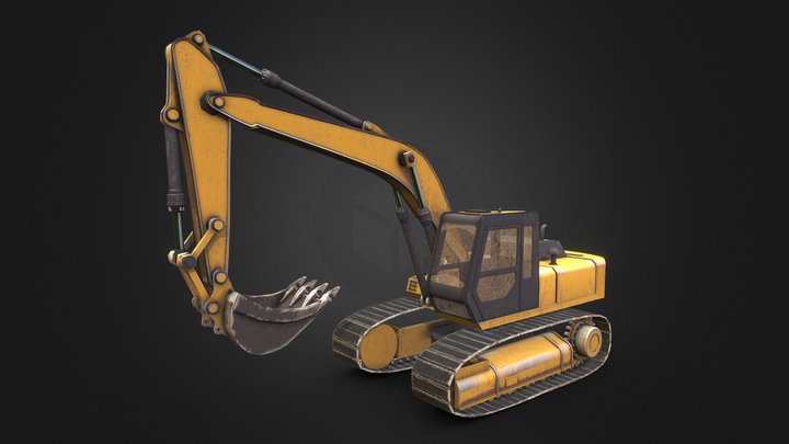 Caterpillar 330 Excavator 3D Model