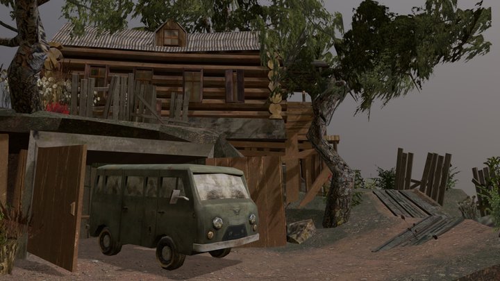 DAE Diorama - Forest Loner 3D Model
