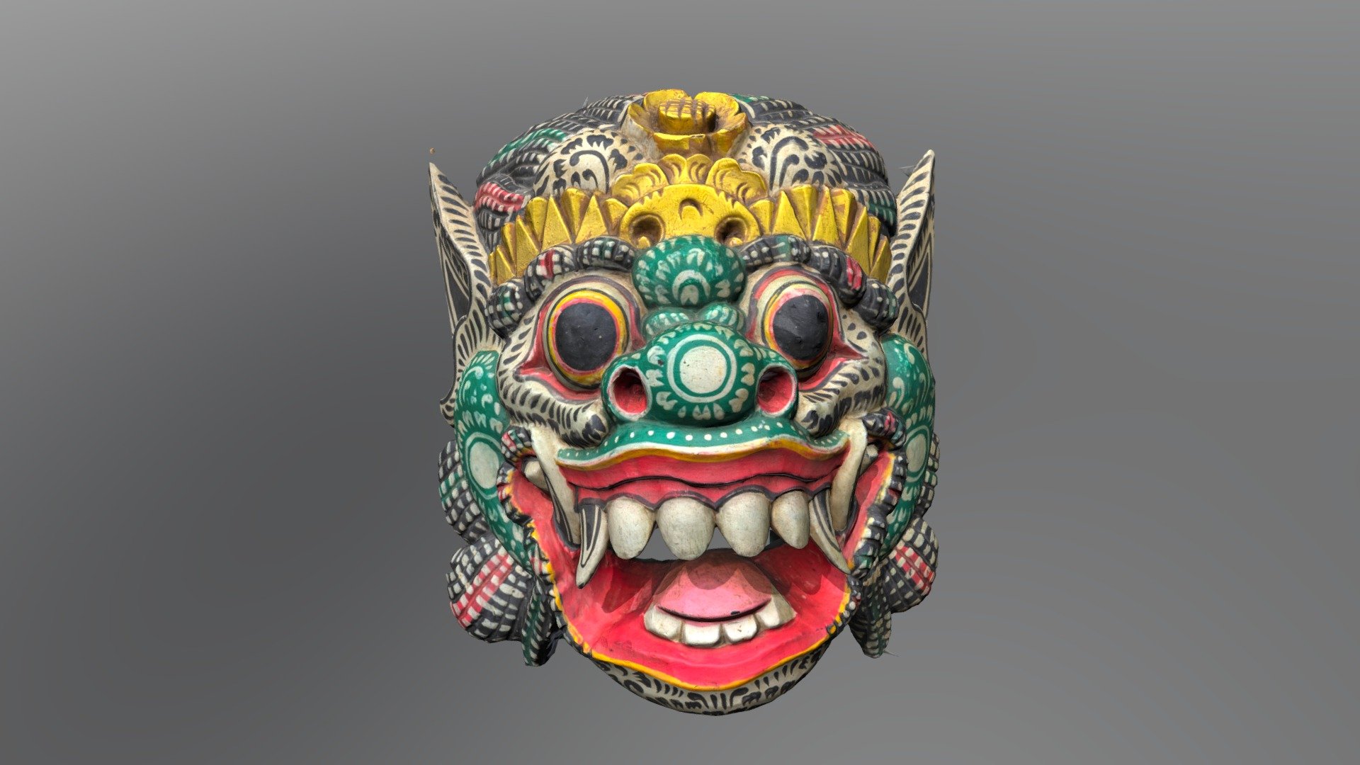 Shaman wooden totem Mask