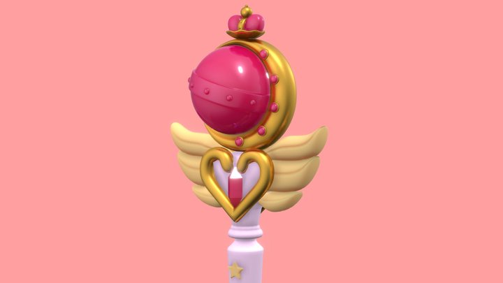 Sailor Moon's Nostalgic Wand 3D Model