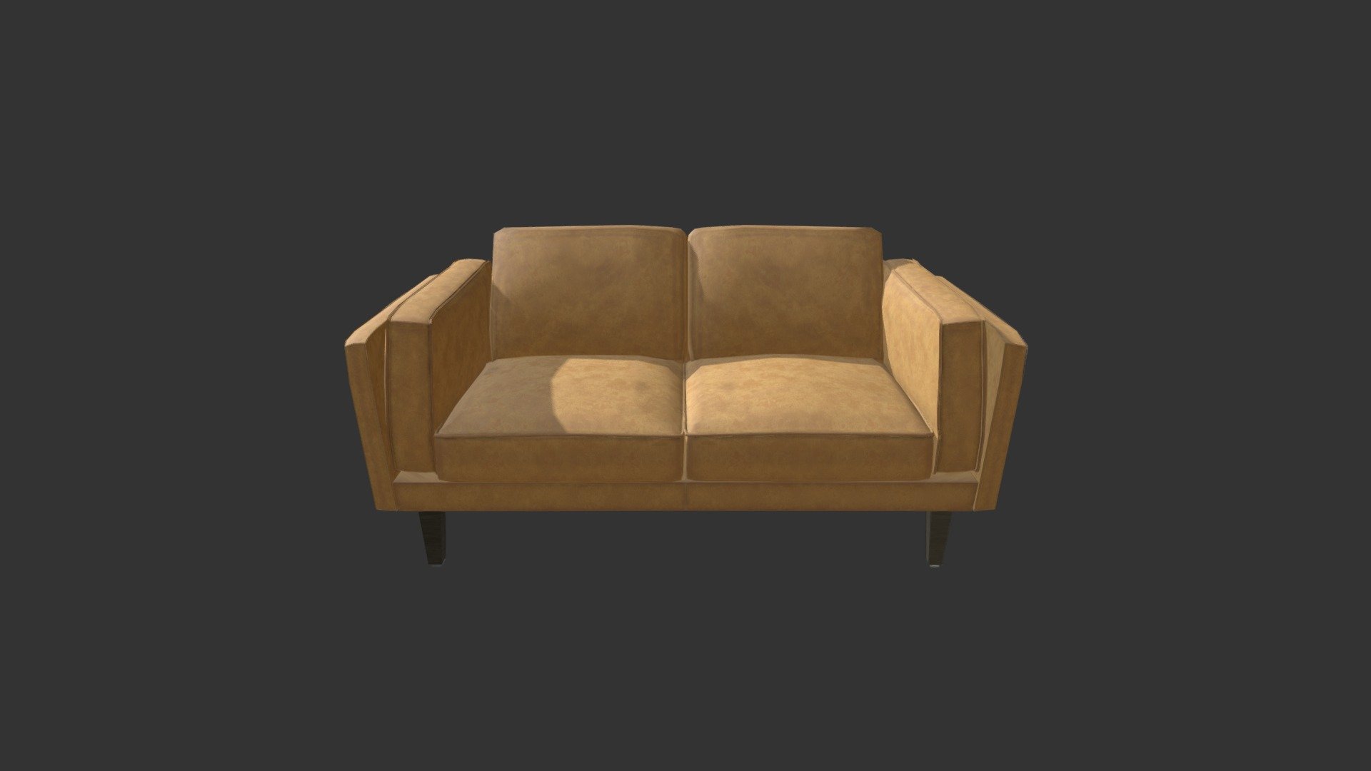 Loveseat - 3D model by No Place Like (@noplacelike) [d5f78fb] - Sketchfab