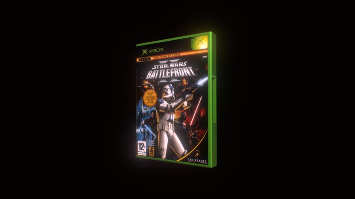 Original Xbox Case Battlefront II 3D Model