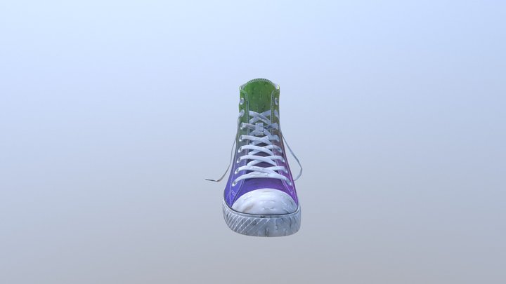 Converse Rainbow Shoe 3D Model