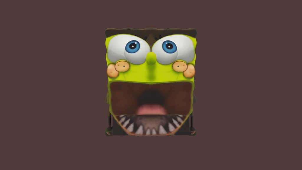 Meshy AI - Creepy Spongebob