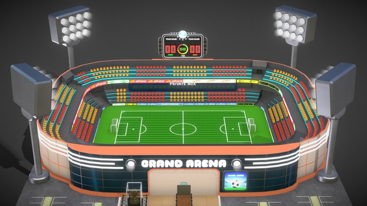 Soccer Stadium 3d Models Sketchfab