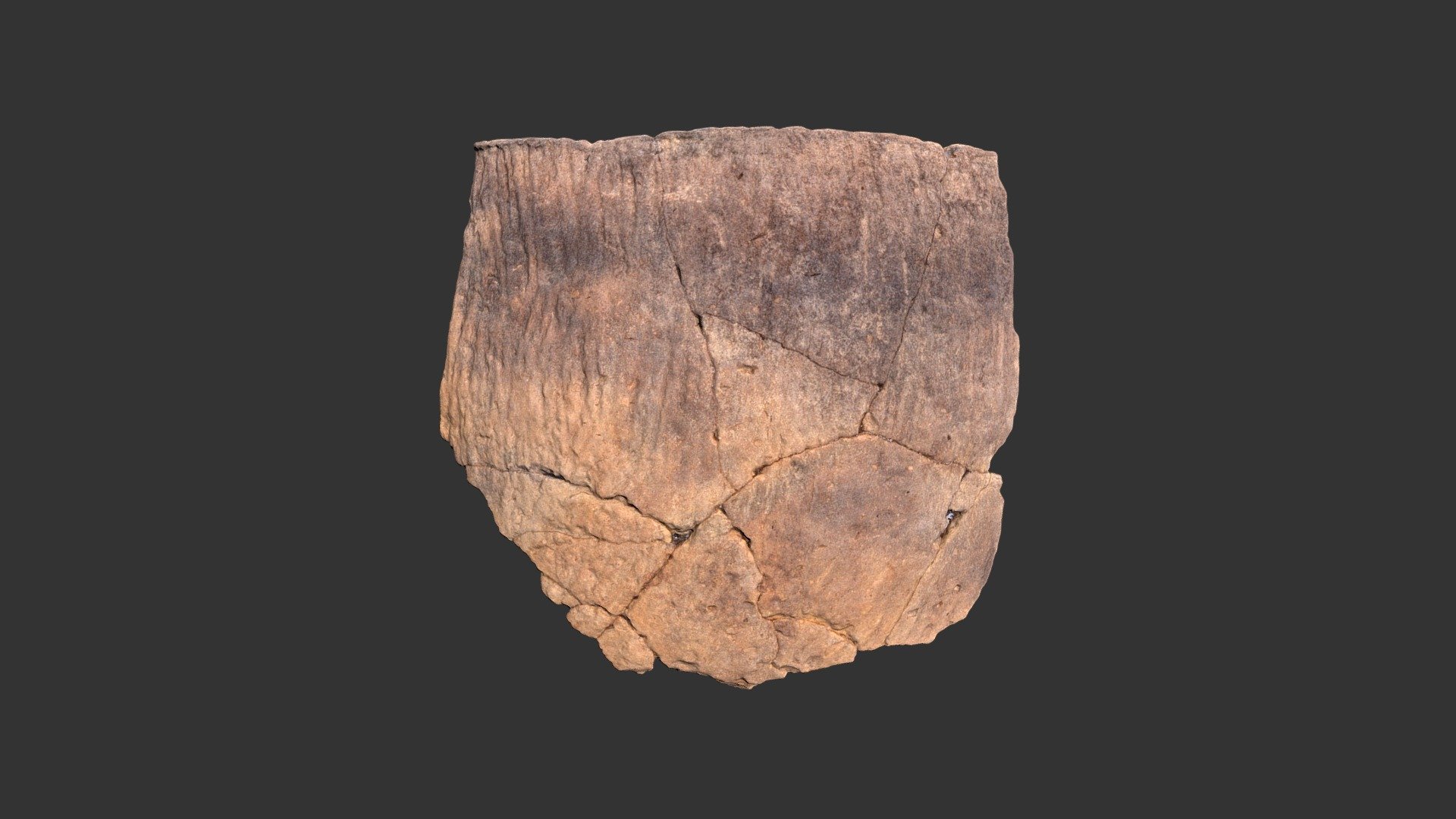 Uwharrie Cordmarked Jar Rim (2238p1411)
