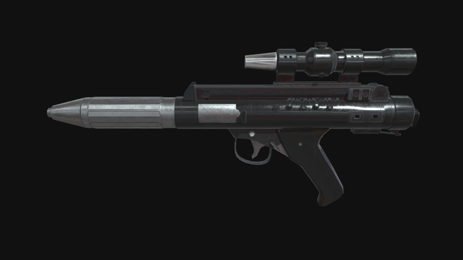 Blastech DH-17 Star Wars Blaster - Download Free 3D model by ToLoss ...