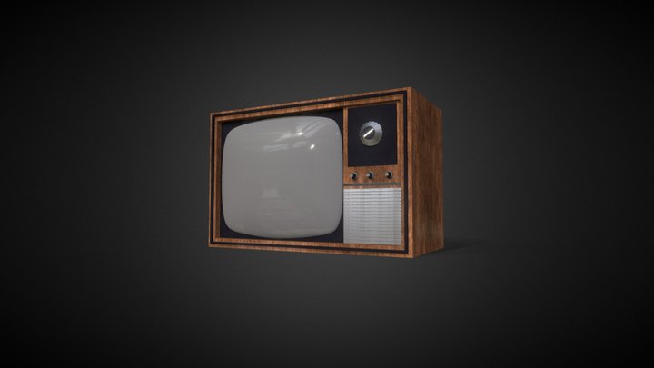 Old TV - Vintage Style 3D Model