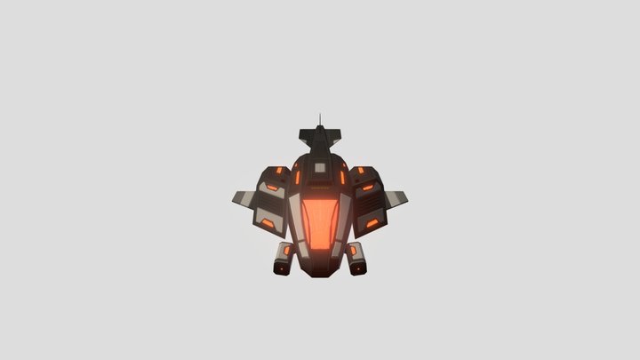 Prowler Gunship [RTS Model] 3D Model
