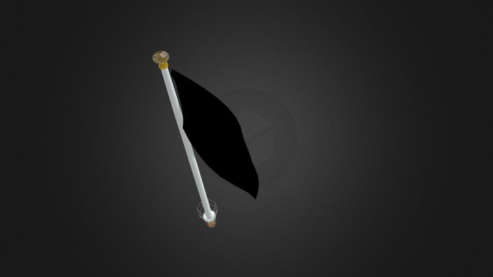Sarawak "Ibu Pertiwi" Flagpole 3D Model