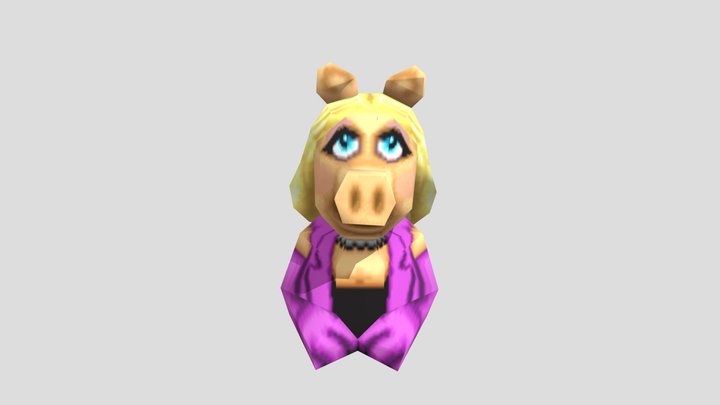 Play Station - Muppet Race Mania - Miss Piggy 3D Model