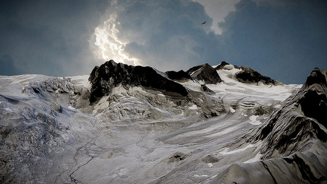 Glacier. 3D Model