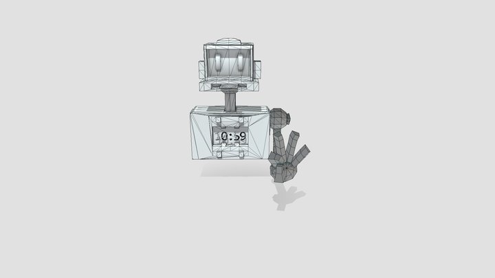 CT4012: Clock robot model 3D Model