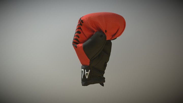 Albanian Boxing Glove 600k 3D Model