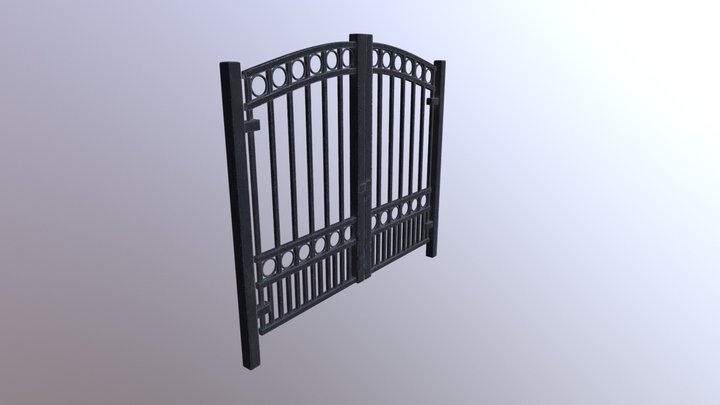 Metal Gate 3D Model