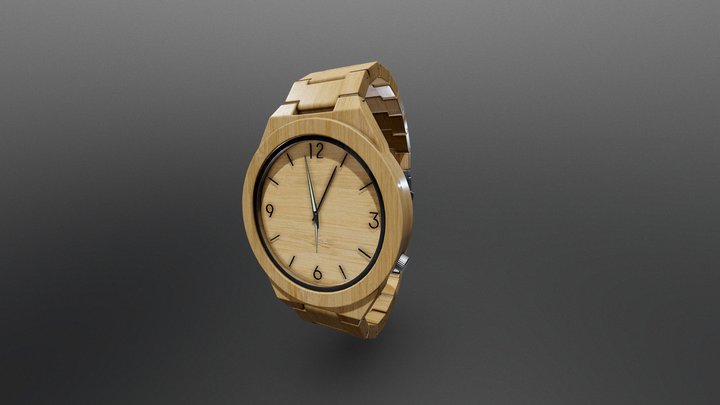 Bamboo Watch 3D Model