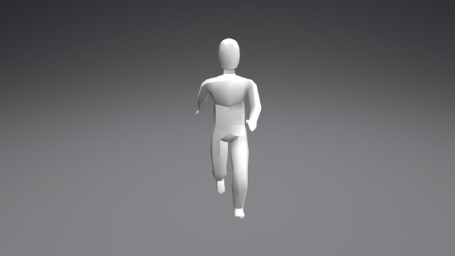 Walk Cycle 3D Model