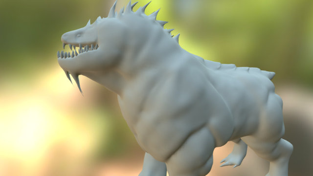 Low-Poly Trapjaw - from existing game ( Evolve ) 3D Model