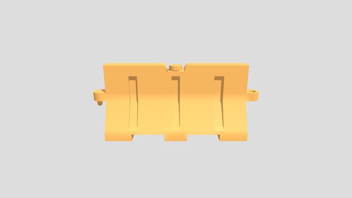 Road Barrier 3D Model